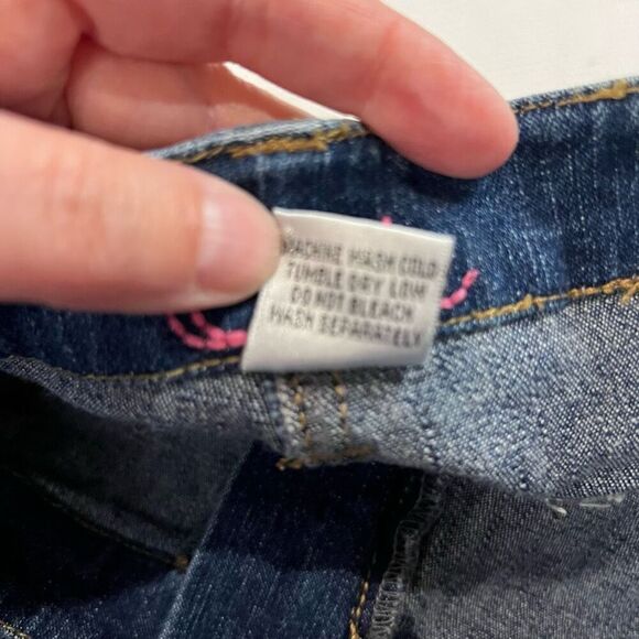 Vintage Cache Flare Leg Sailor Pockets Blue Jeans Women’s - Picture 6 of 8